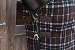 Kentucky Abschwitzdecke Heavy Fleece Check Printing brown 145