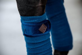 Kentucky Bandagen Polar Fleece Samt-velvet basic blau