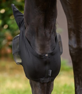 Waldhausen Fliegenmaske Puck schwarz Warmblut