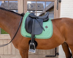 Kentucky Schabracke Velvet Print Dressur Grün