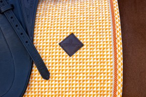 Kentucky Schabracke Velvet Print Dressur Orange