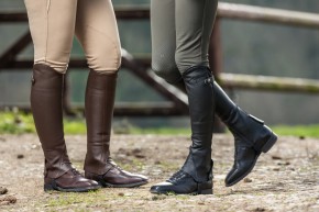 Dyon Kurzchaps Classic aus Leder Braun