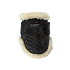 Kentucky Streichkappen Vegan Sheepskin young horse schwarz S