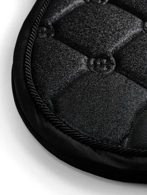 Equestrian Stockholm Dressur Schabracke All Black Glimmer Full