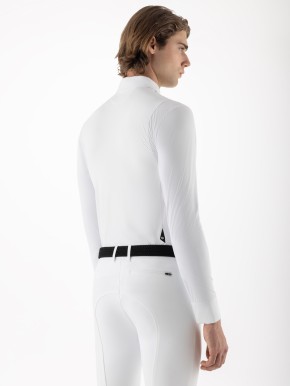 Equiline Herren Turniershirt Langarm EQColorg Weiß