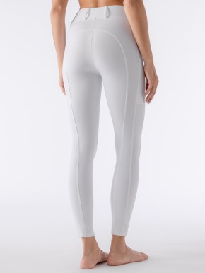 Equiline Damen Kniegrip Reitleggings Carbek weiß