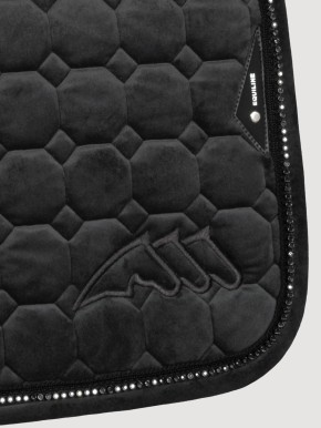 Equiline Dressurschabracke Velvet Eqenti mit Strasssteinen schwarz
