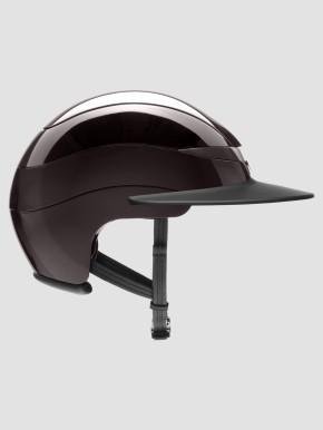 Equiline Reithelm Xanto Sonnen-Visier braun glänzend