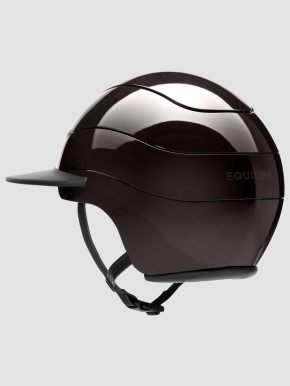 Equiline Reithelm Xanto Sonnen-Visier braun glänzend