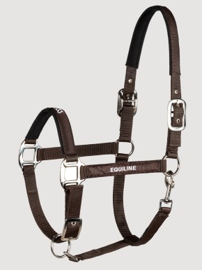 Equiline Halfter mit Strick Eqtras braun
