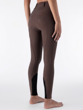 Equiline Damen Vollgrip Reithose Highwaist Eqcrystalef Cocoa Powder