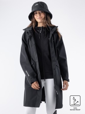 Equiline Damen Regenmantel Eqextre schwarz