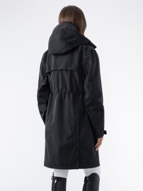 Equiline Damen Regenmantel Eqextre schwarz