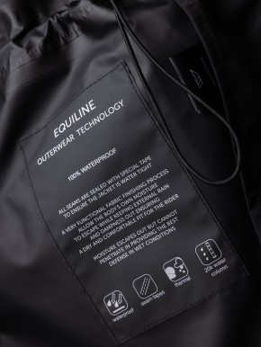Equiline Damen Regenmantel Eqextre schwarz