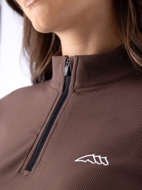 Equiline Damen Trainingsshirt langarm Eqeble Cocoa Powder