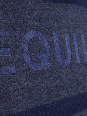 Equiline Woll-Abschwitzdecke Colana Blau/Grau
