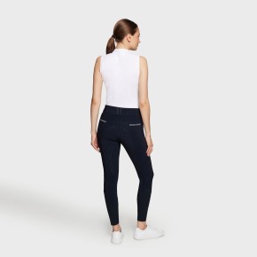 Samshield Damen Reithose Vollgrip Highwaist Clara navy