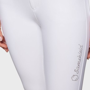 Samshield Damen Reithose Kniegrip Highwaist Clara weiß