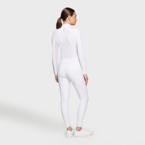 Samshield Damen Reithose Kniegrip Highwaist Clara weiß