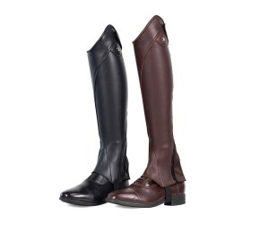 Dyon Kurzchaps Classic Comfort aus Leder Schwarz