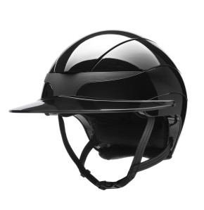 Equiline Reithelm Xanto Sonnen-Visier schwarz glänzend