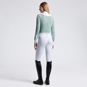 Cavalleria Toscana Damen Turniershirt langarm light teal green