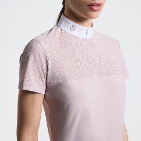 Cavalleria Toscana Damen Turniershirt Kurzarm Violet Ice