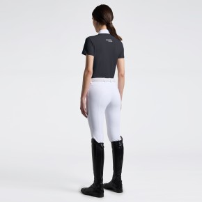 Cavalleria Toscana Damen Turniershirt Kurzarm Charcoal