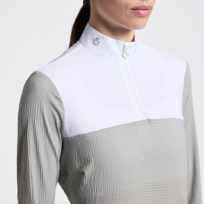 Cavalleria Toscana Damen Turniershirt Langarm Belgian Block