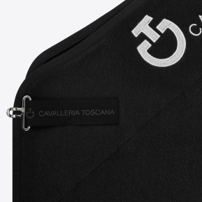 Cavalleria Toscana Fleece Abschwitzdecke Logo Schwarz 155
