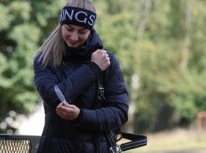 Kingsland KLMarion Stirnband Hellgrau/Navy