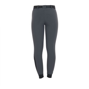 Equestro Damen Reithose Slim-fit mit Kniegrip - Grau Equestro Damen Reithose Slim-fit mit Kniegrip - Grau