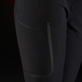 Equestro RIDERTECH Damen Reithose mit Vollgrip - schwarz 34 (it 40)