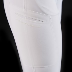 Equestro RIDERTECH Damen Reithose mit Vollgrip - weiß 36 (it 42)