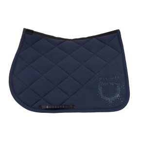 Equestro Springschabracke Glitzer Logo - Navy FULL