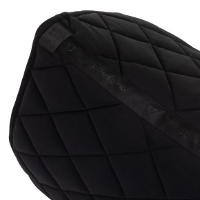Equestro Dressurschabracke Glitzer Logo Schwarz FULL