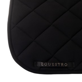 Equestro Dressurschabracke Glitzer Logo Schwarz FULL