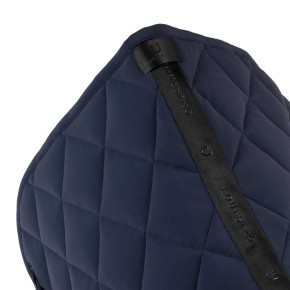 Equestro Dressurschabracke Glitzer Logo - Navy FULL