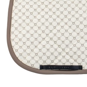 Equestro Dressurschabracke Logo Monogramm Walnut FULL Equestro Dressurschabracke Logo Monogramm Walnut FULL