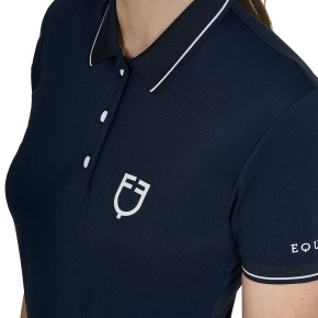 Equestro Damen Trainingspolo - Navy/Weiß