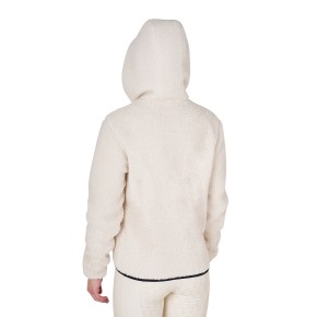 Equestro Damen Teddy Fleece Jacke Antique White