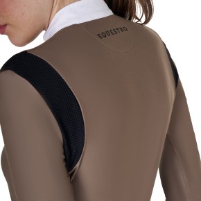 Equestro Damen Turniershirt Slim Fit Walnut