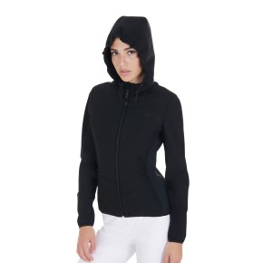 Equestro Damen technische gefütterte Jacke schwarz