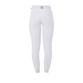 Equestro Damen Reithose Highwaist mit Vollgrip - weiß