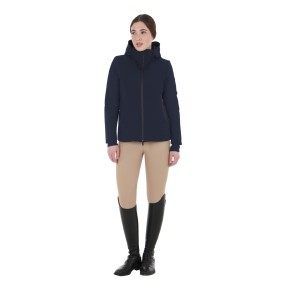 Equestro Damen Winterjacke Wind und Wasserabweisend - Navy