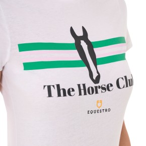 Equestro Damen T-Shirt The Horse Club - weiß