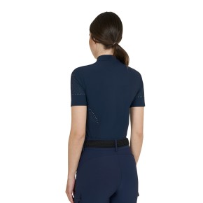Equestro Damen Funktionsshirt perforiert - Navy