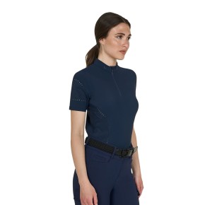 Equestro Damen Funktionsshirt perforiert - Navy