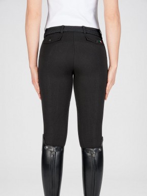 Equiline Stoffknie Damen Reithose Boston Schwarz 38 (IT 42)