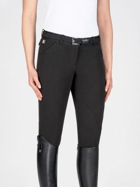 Equiline Stoffknie Damen Reithose Boston Schwarz 38 (IT 42)